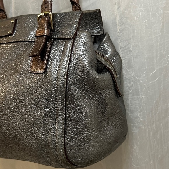 Kate Spade Metallic Gray Satchel - Picture 12 of 16